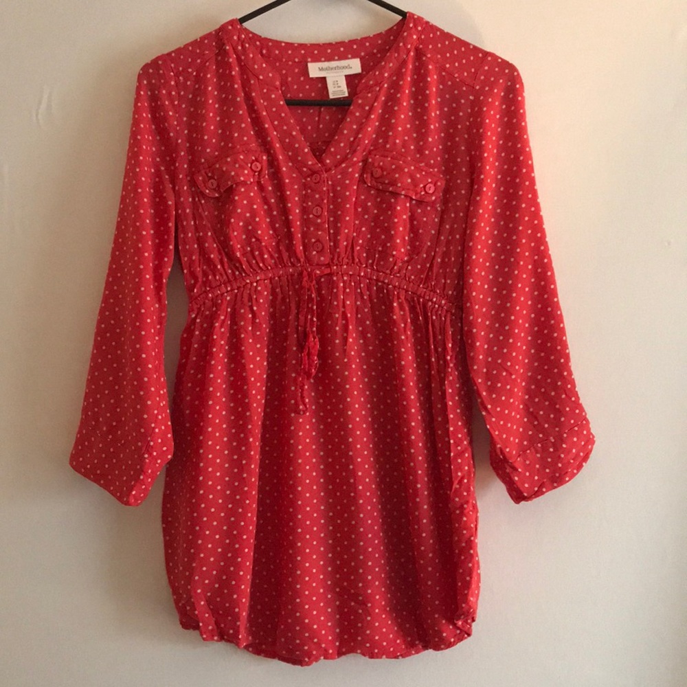 Motherhood Maternity Pink Blouse